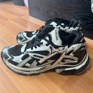 Balenciaga Black & White Runners